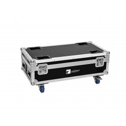 ROADINGER Flightcase 6x AKKU IP UP-4 Plus HCL Spot WDMX with Charging Function